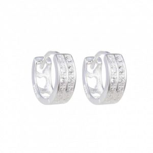 Aros argolla con circón pequeña de 12mm