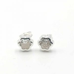 Aros topo diseño flores con circón